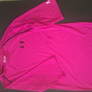 Under armor pink boys athlete shirt